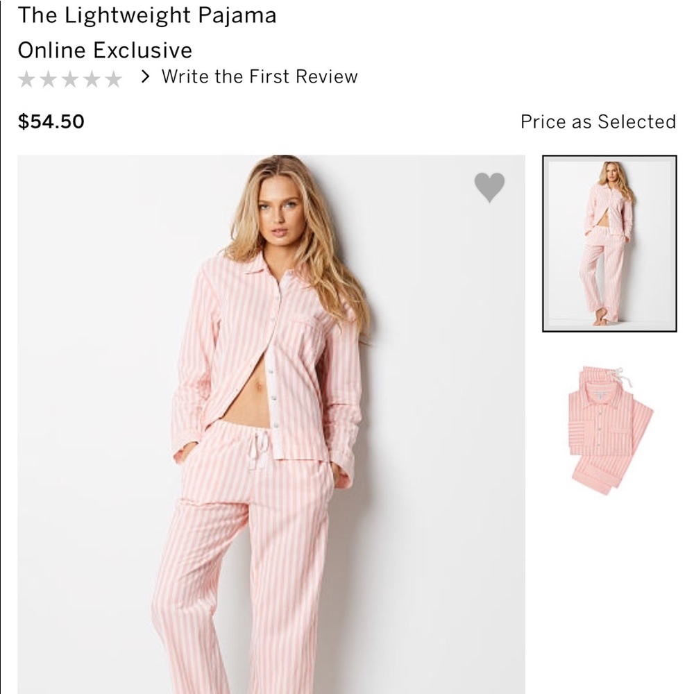 Victoria’s Secret Light Pink Pajama Set